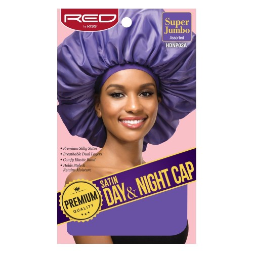 Red by Kiss Satin Day & Night Cap Super Jumbo HDNP02A